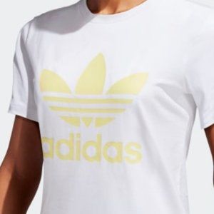 adidas Women's Trefoil Tee - Ice Yellow
